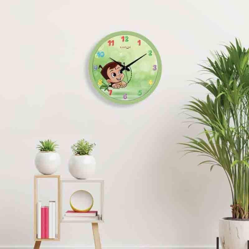Buy Chhota Bheem Wall Clock - Green at Vaaree online | Beautiful Wall Clock to choose from