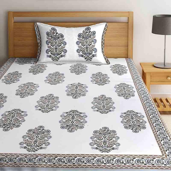 Buy Flower Fountain Bedsheet at Vaaree online | Beautiful Bedsheets to choose from