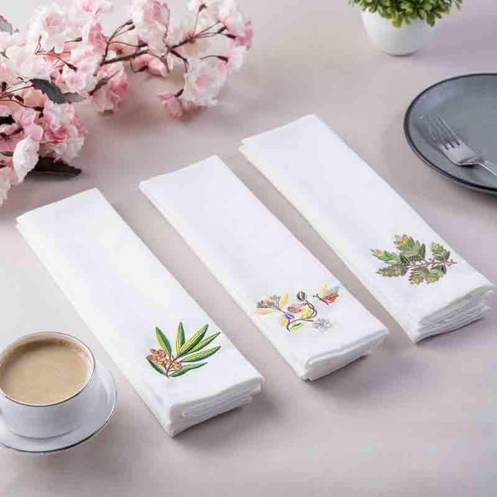 Buy Floral Napkins - Set Of Three at Vaaree online | Beautiful Table Napkin to choose from