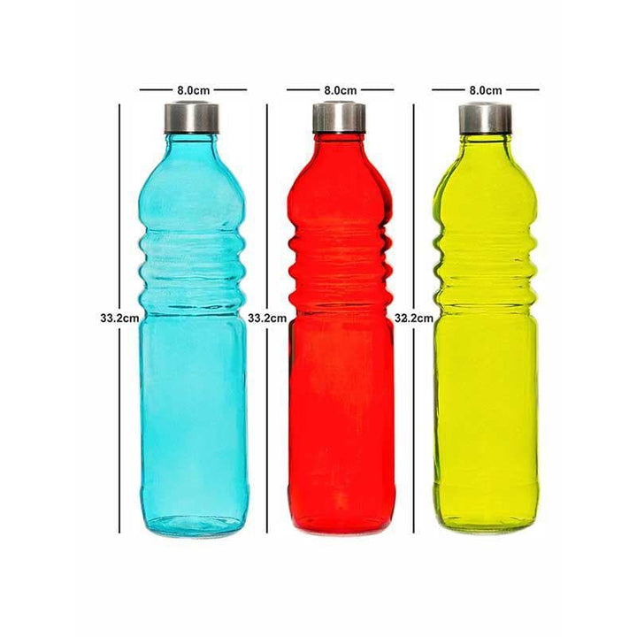 Buy Neer Glass Bottle - Set of Three at Vaaree online | Beautiful Bottle to choose from