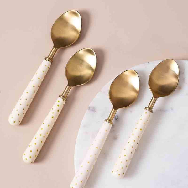 Polka Play Spoons (Gold) - Set Of Four