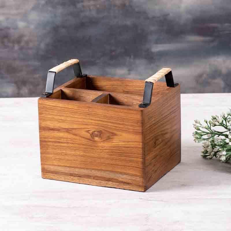 Buy Iroko Cutlery Holder - Silver at Vaaree online | Beautiful Cutlery Stand to choose from