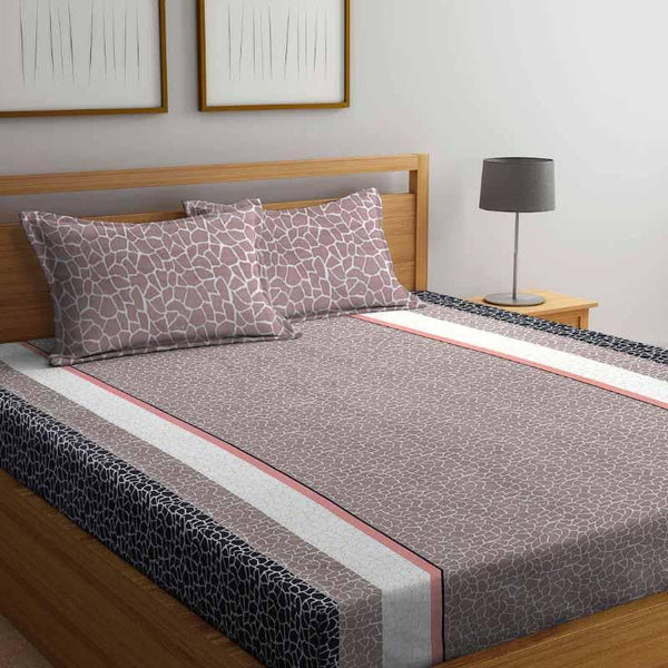 Buy Cobble Stones Printed Bedsheet at Vaaree online | Beautiful Bedsheets to choose from