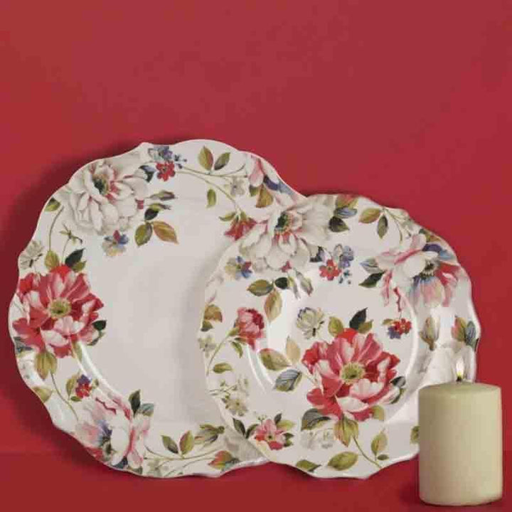 Buy Roselin Scalloped Dinner Plate - Set Of Two at Vaaree online | Beautiful Dinner Plate to choose from