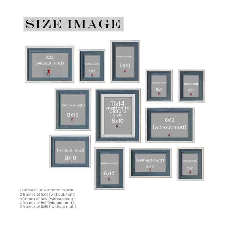 Buy Memories To Rejoice Photo Frames (Blue) - Set Of Twelve at Vaaree online | Beautiful Photo Frames to choose from