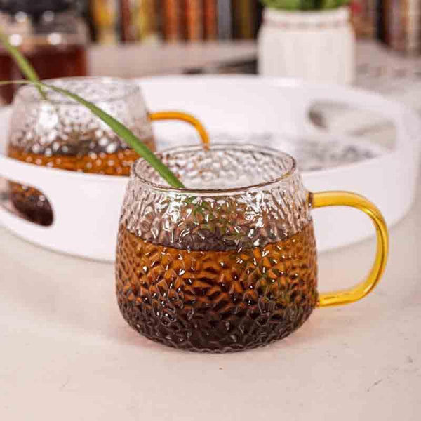 Buy Ripplox Glass Tea Cups with coloured handles - Set of Two at Vaaree online | Beautiful Tea Cup to choose from