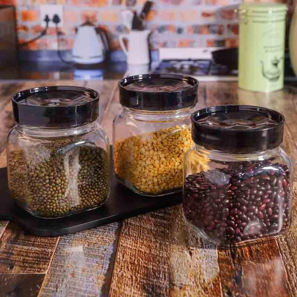 Buy Bento Storage Jar with Lid (750 ml each)- Set of Three at Vaaree online | Beautiful Jars to choose from