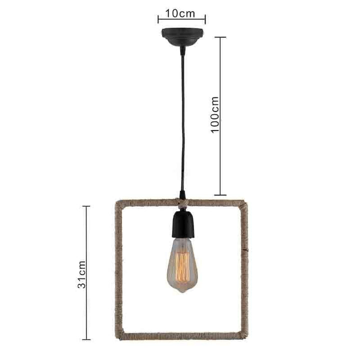 Buy Squared Up Rope Lamp at Vaaree online | Beautiful Ceiling Lamp to choose from