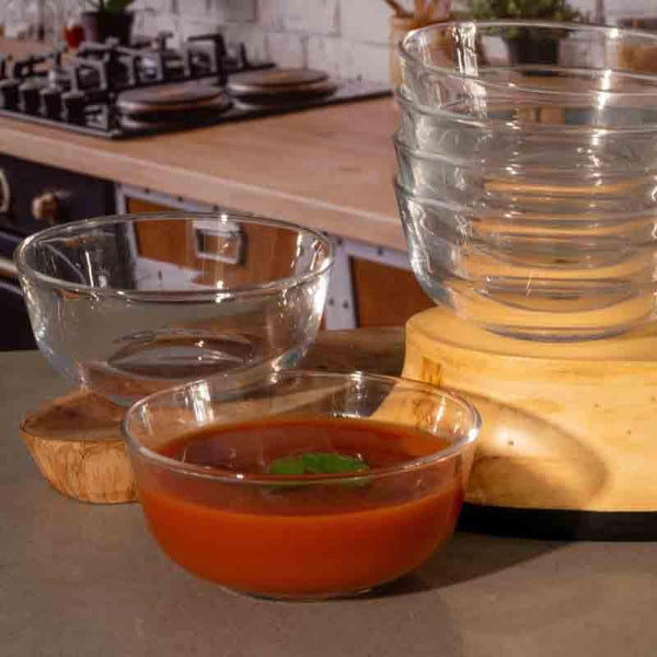 Buy Madiye Glass Serving bowl - Set of Six at Vaaree online | Beautiful Bowl to choose from