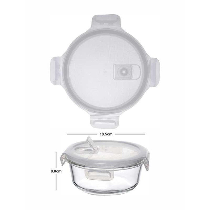 Buy Carino Lunch Box Round (950ml each)- White - Set of Two at Vaaree online | Beautiful Container to choose from