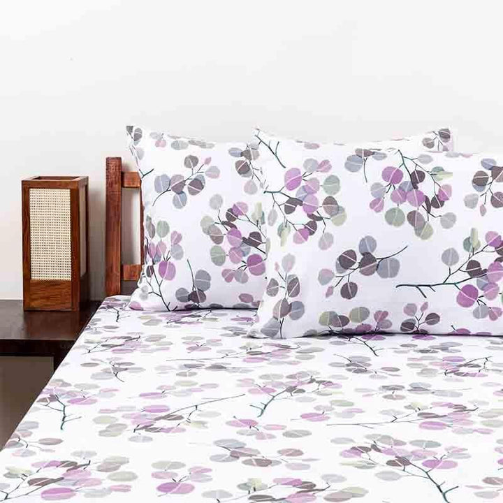 Buy Litchee Bedsheet - Plum at Vaaree online | Beautiful Bedsheets to choose from