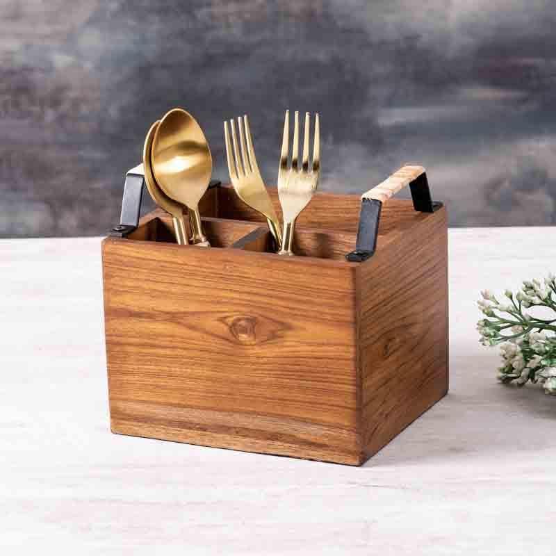 Buy Iroko Cutlery Holder - Silver at Vaaree online | Beautiful Cutlery Stand to choose from