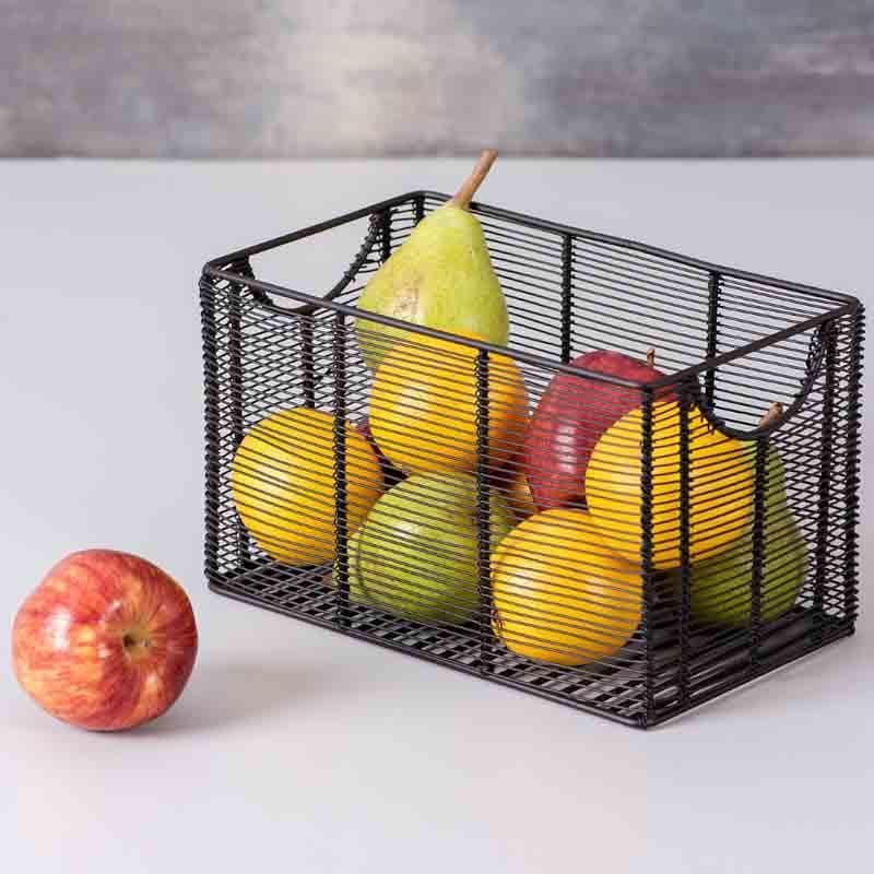Buy Foxy Boxy Mesh Basket - Black at Vaaree online | Beautiful Fruit Basket to choose from