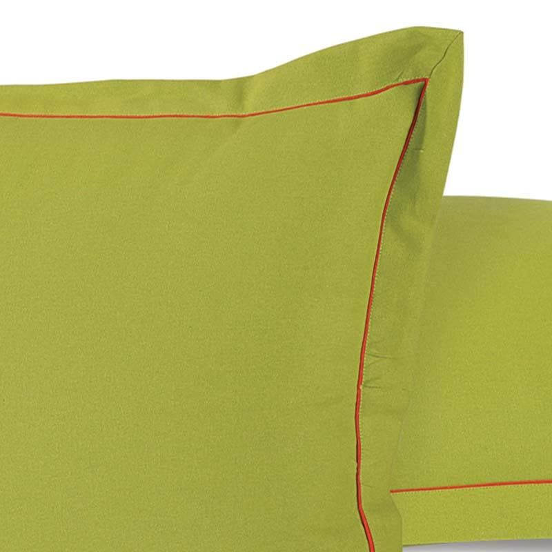 Buy Solid Green Pillow Cover -Set Of Two at Vaaree online | Beautiful Pillow Covers to choose from