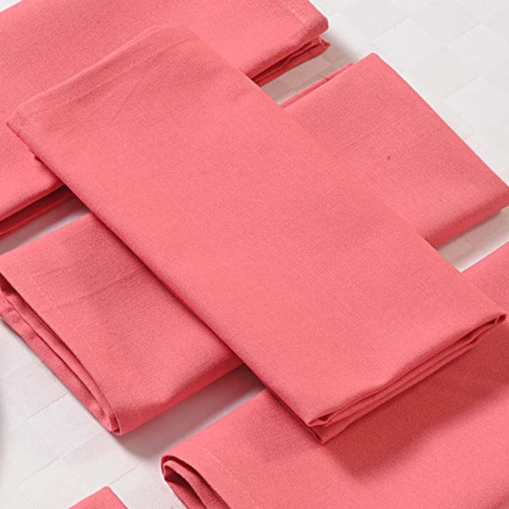 Buy Essentially Pink Table Napkin - Set Of Six at Vaaree online | Beautiful Table Napkin to choose from