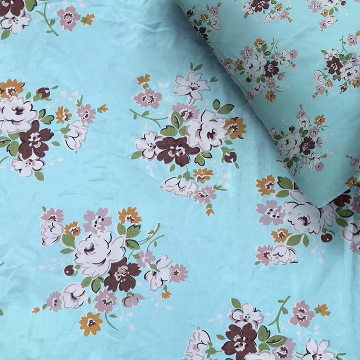 Buy Floral Fantasy Bedsheet- Blue at Vaaree online | Beautiful Bedsheets to choose from