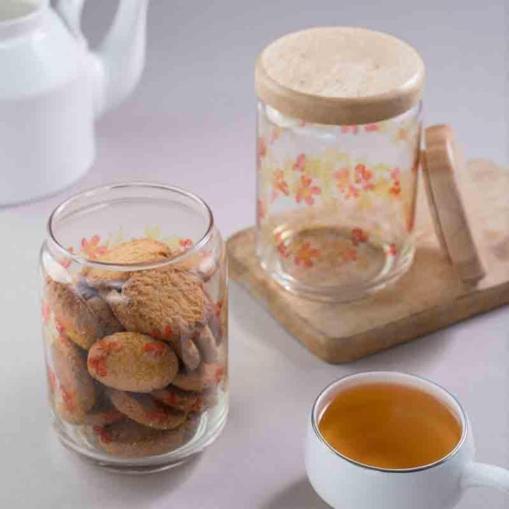 Buy Ornate Mughal Glass Jar (500ml each) - Set Of Two at Vaaree online | Beautiful Jars to choose from