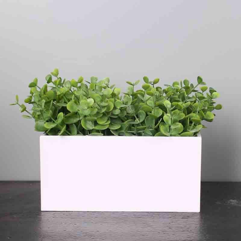 Buy Faux Bonsai Shrub In Tray - Frost at Vaaree online | Beautiful Artificial Plants to choose from