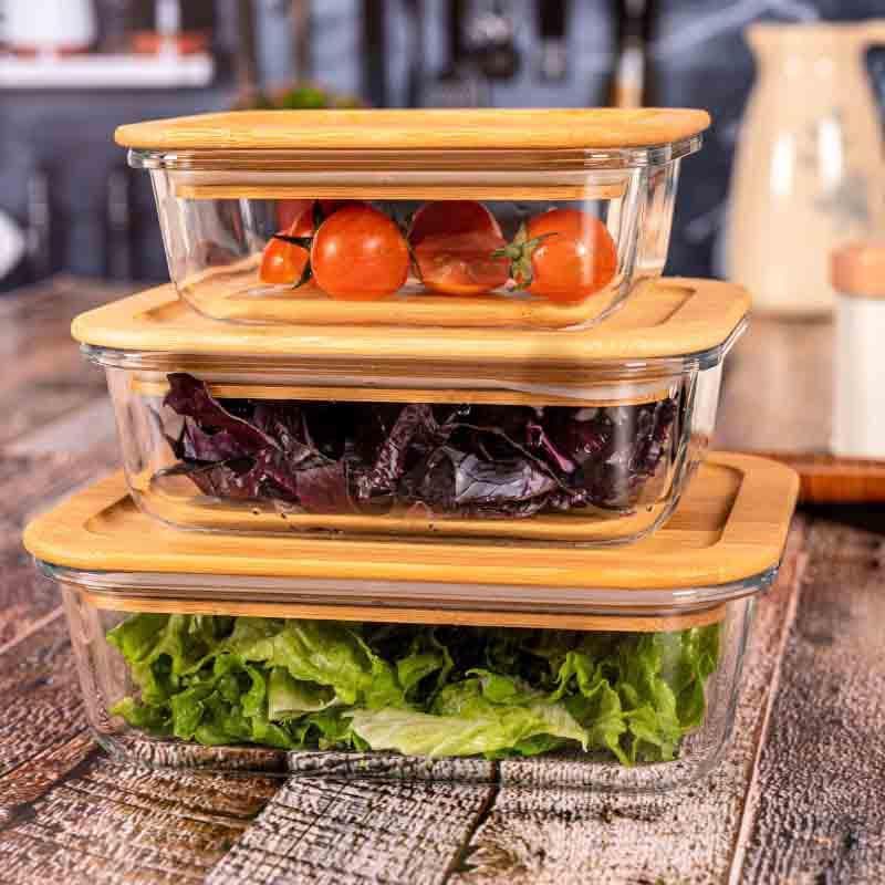 Buy Treat O'Pro Lunch Box Rectangle (360/580/900 ml) - Set of Three at Vaaree online | Beautiful Container to choose from
