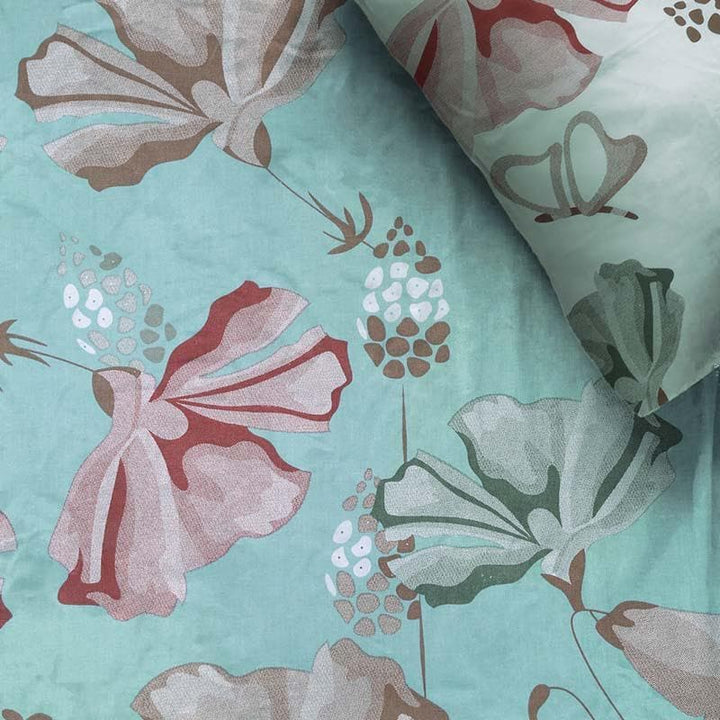 Buy Pastel Blooms Bedsheet- Blue at Vaaree online | Beautiful Bedsheets to choose from