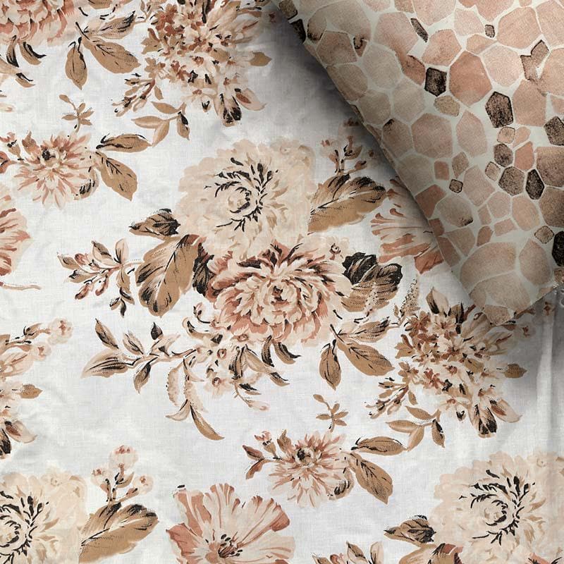 Buy Imperial Blossoms Bedsheet- Peach at Vaaree online | Beautiful Bedsheets to choose from