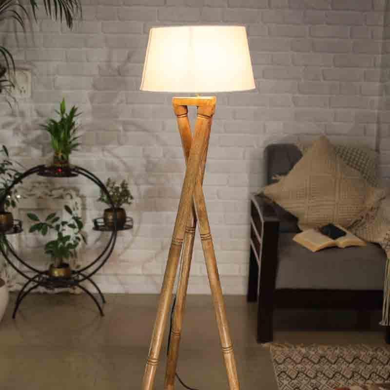 Buy Criss Crossed Tripod Lamp - White at Vaaree online | Beautiful Floor Lamp to choose from