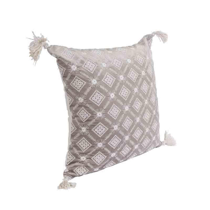 Buy Diamond Lattice Cushion Cover - (Grey ) - Set Of Two at Vaaree online | Beautiful Cushion Cover Sets to choose from