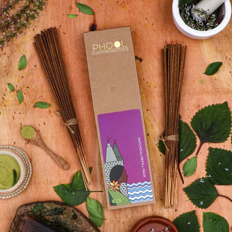 Buy Phool Natural Incense Sticks Refill pack - Patachouli at Vaaree online | Beautiful Incense Sticks & Cones to choose from