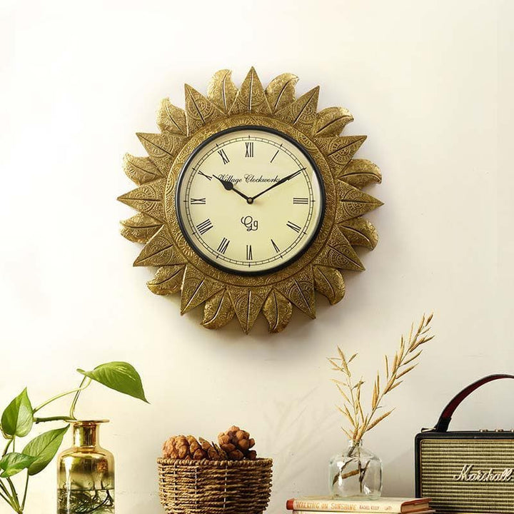 Buy The Sunflower Clock at Vaaree online