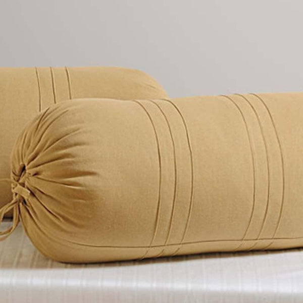Buy Beige Comfort Bolster Cover - Set Of Two at Vaaree online | Beautiful Bolster Covers to choose from