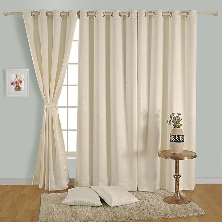 Buy Earthy White Curtain at Vaaree online | Beautiful Curtains to choose from