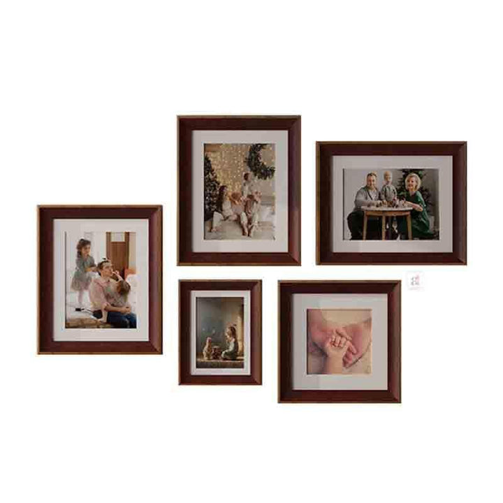 Buy Memories To Rejoice Photo Frames (Brown) - Set Of Five at Vaaree online | Beautiful Photo Frames to choose from
