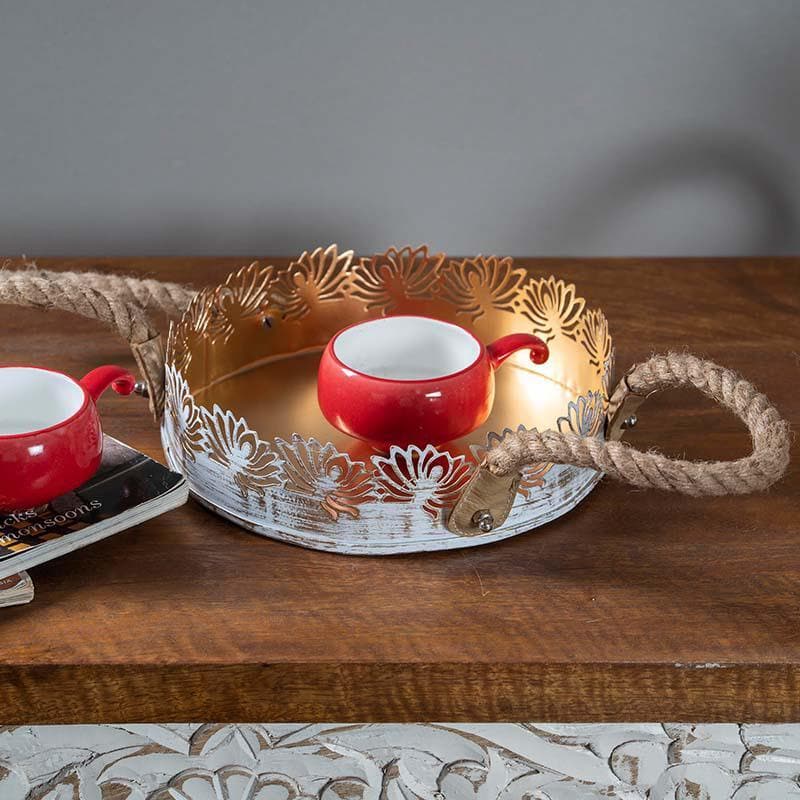 Buy Charming Aureate Tray Set at Vaaree online | Beautiful Tray to choose from