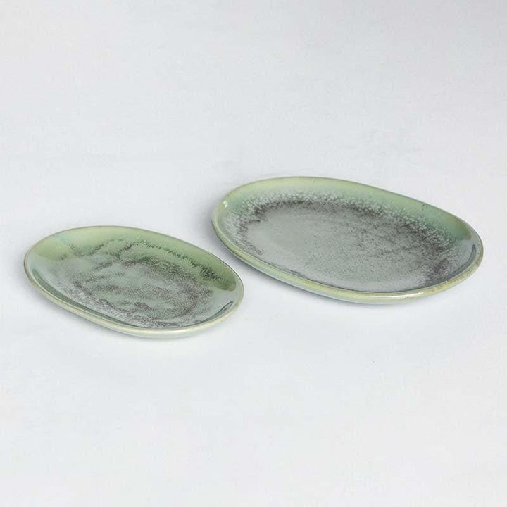 Buy Sage Saga Oval Platter - Large at Vaaree online | Beautiful Serving Platter to choose from