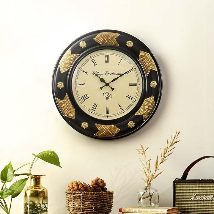 Buy Brass Circle Wall Clock at Vaaree online