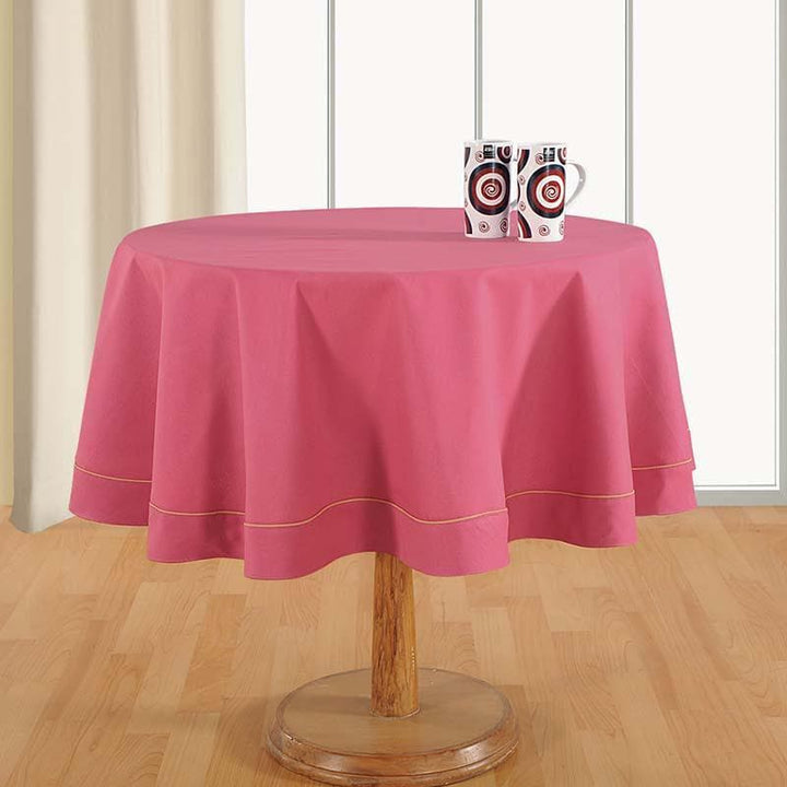 Buy Glorious Pink Round Table Cover at Vaaree online | Beautiful Table Cover to choose from