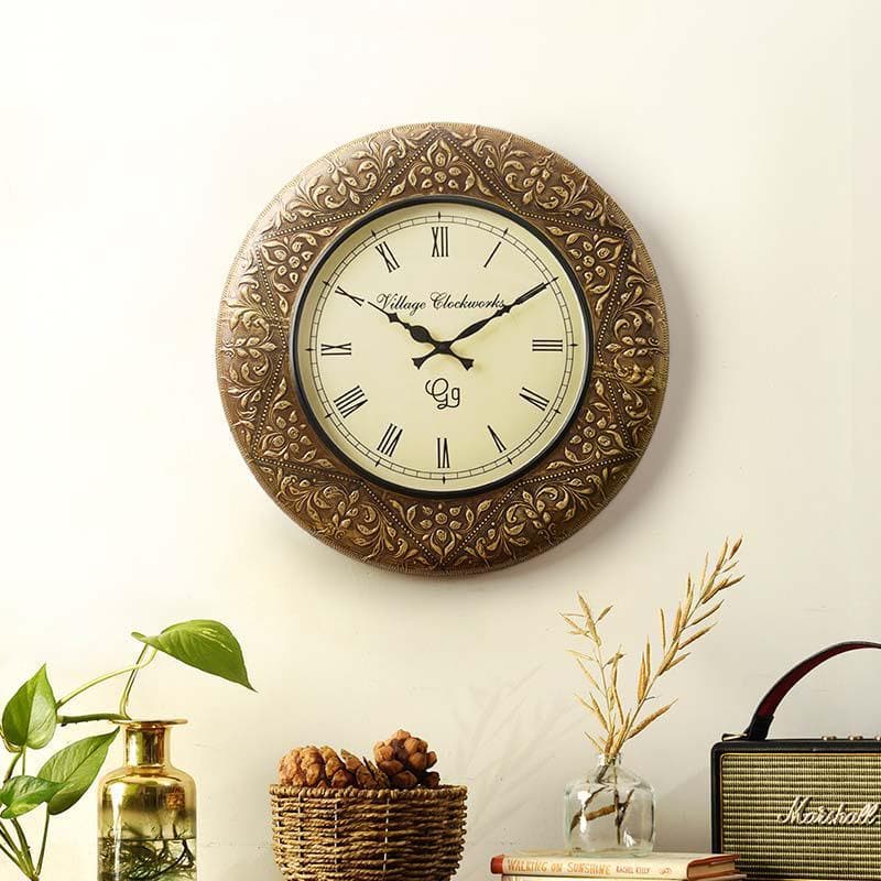 Buy Bronze Allure Wall Clock at Vaaree online | Beautiful Wall Clock to choose from