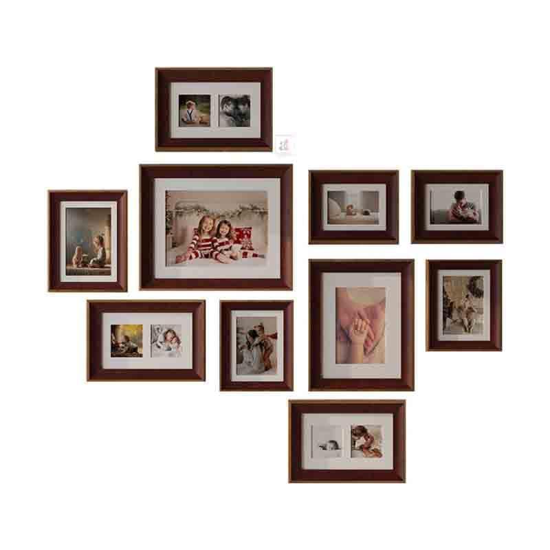Buy Memories To Rejoice Photo Frames (Brown) - Set Of Ten at Vaaree online | Beautiful Photo Frames to choose from
