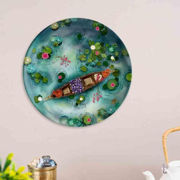 Flower Boat Decorative Plates
