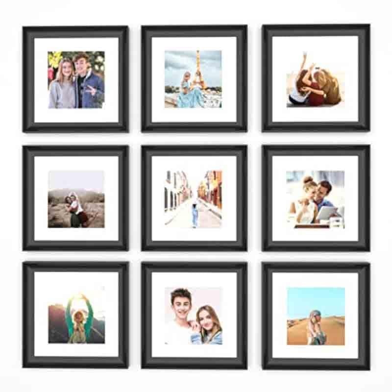 Buy Memories Encased Photo Frame (Black) - Set Of Nine at Vaaree online | Beautiful Photo Frames to choose from