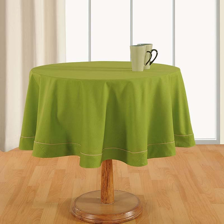 Buy Glorious Green Round Table Cover at Vaaree online | Beautiful Table Cover to choose from