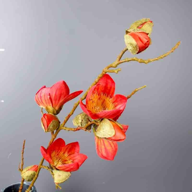 Buy Faux Magnolia Floral Stick - Red at Vaaree online | Beautiful Artificial Flowers to choose from
