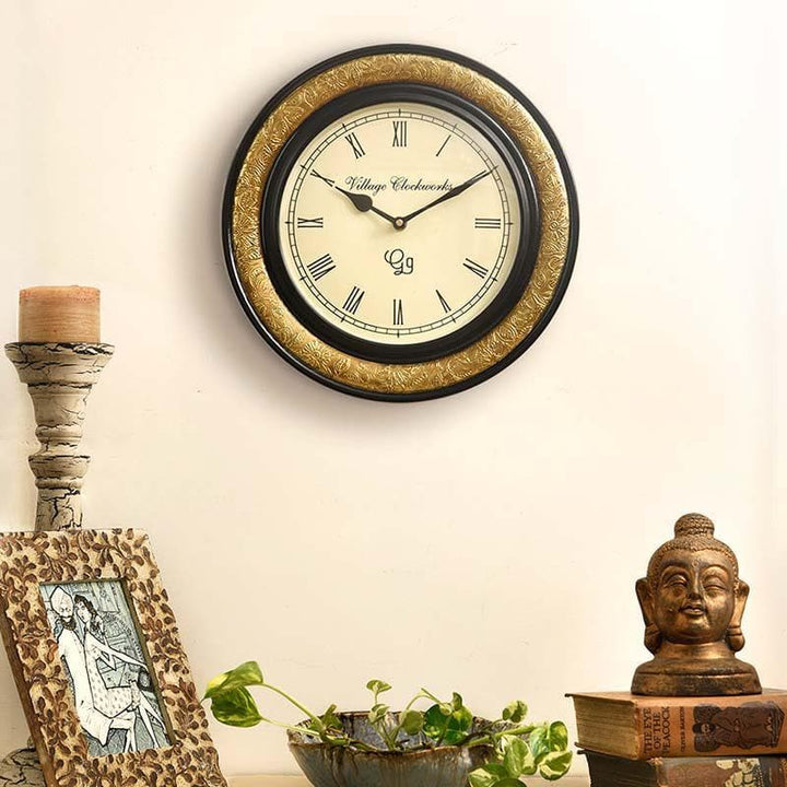 Buy Golden Hour Wall Clock- Medium at Vaaree online | Beautiful Wall Clock to choose from