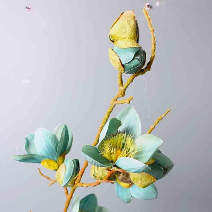 Buy Faux Magnolia Floral Stick - Blue at Vaaree online | Beautiful Artificial Flowers to choose from