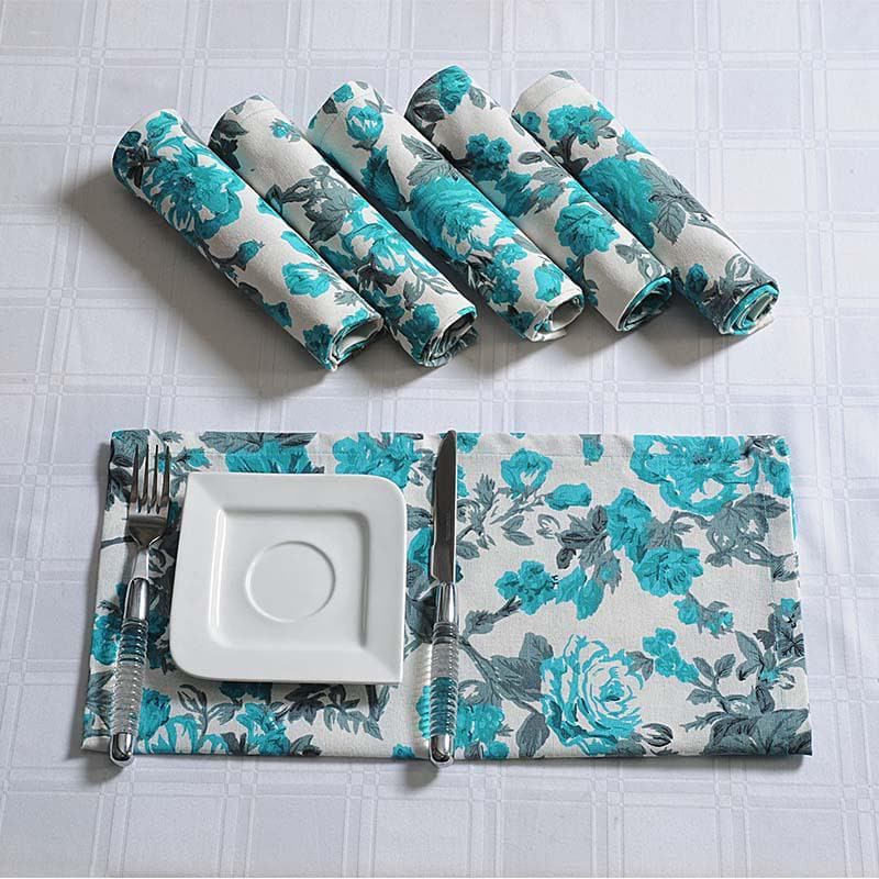Buy Azure Tales Table Napkin - Set Of Six at Vaaree online | Beautiful Table Napkin to choose from