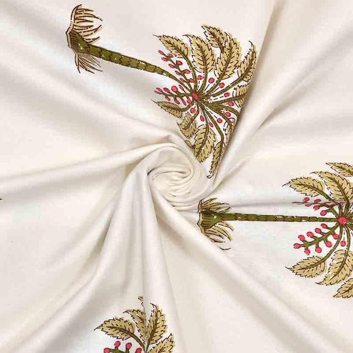 Buy Sago Palm Bedsheet - Brown at Vaaree online | Beautiful Bedsheets to choose from