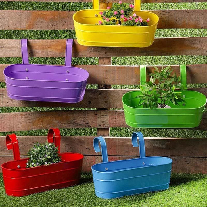 Buy Glossy Oval Planter- Set Of Five at Vaaree online