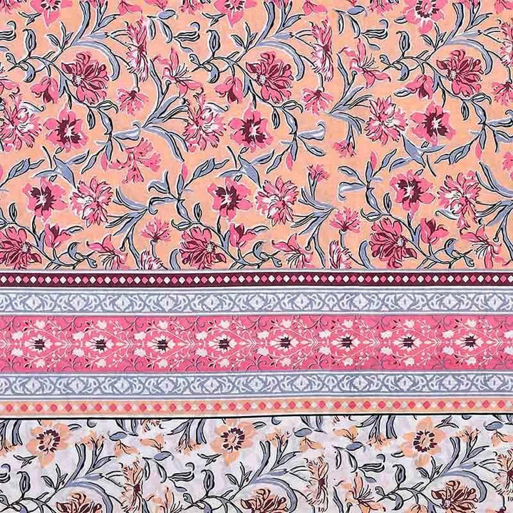 Buy Nazakat Jaipuri Bedsheet - Light Pink at Vaaree online | Beautiful Bedsheets to choose from