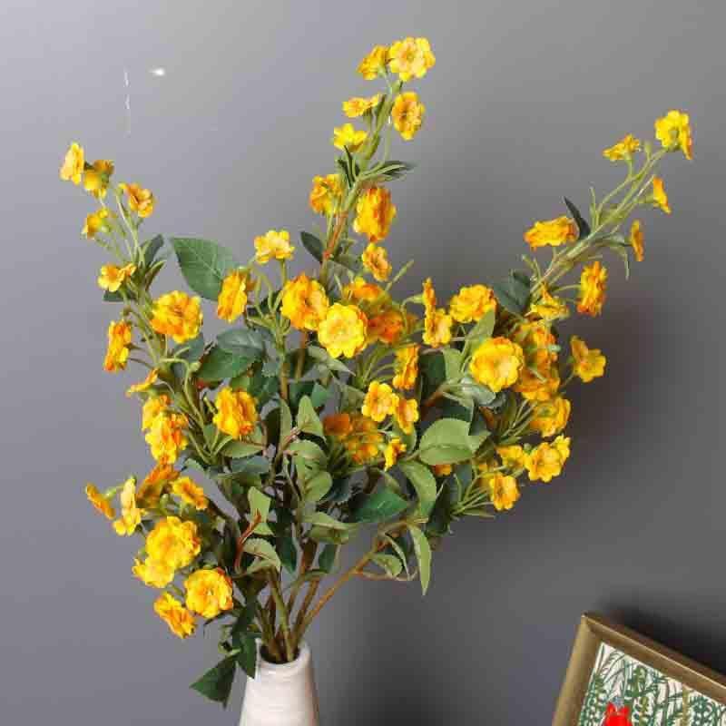 Buy Faux Daisy Floral Stick - Mustard Yellow at Vaaree online | Beautiful Artificial Flowers to choose from