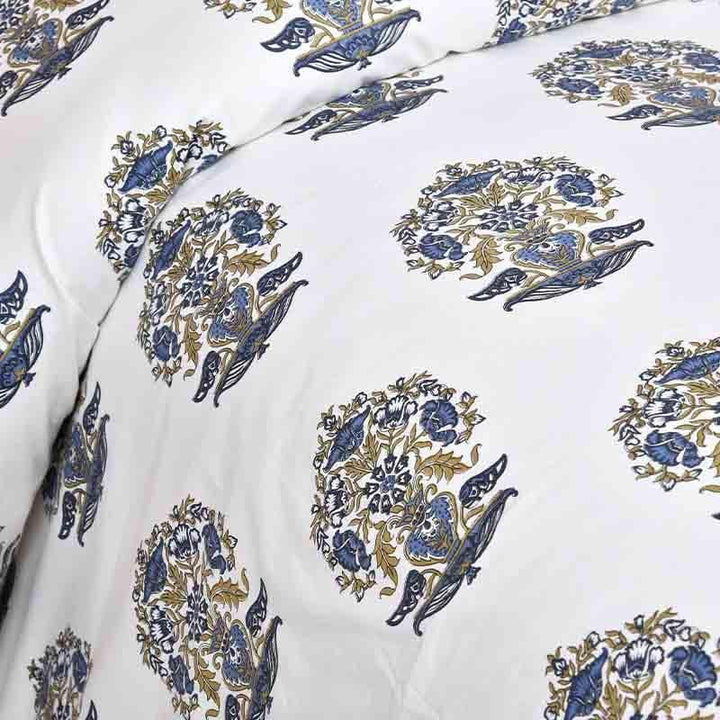 Buy Gulmohar Bedsheet - Blue at Vaaree online | Beautiful Bedsheets to choose from